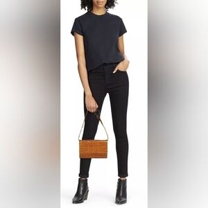 BROTHER VELLIES LIJADU CROC-EMBOSSED LEATHER SHOULDER BAG AND CLUTCH